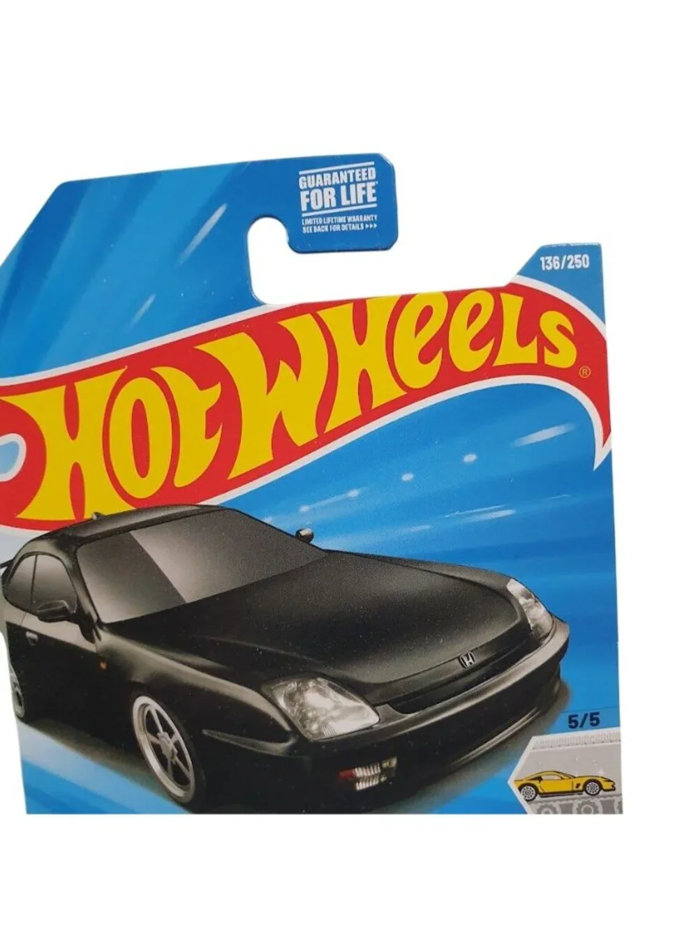 Hot Wheels Factory Fresh 98 Honda Prelude Black Red Interior Mattel Limited New